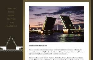 Taidelehdet Pietarissa -nettisivusto
